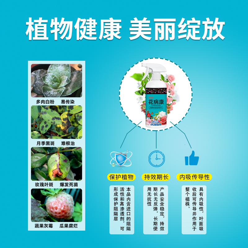 花病康喷剂花卉绿植物菌立清杀菌剂微生物菌剂活性剂喷雾多肉通用 - 图0