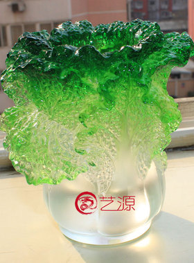 琉璃摆件工艺品 招财 创意家居办公桌风K水饰品百财笔筒送客户长