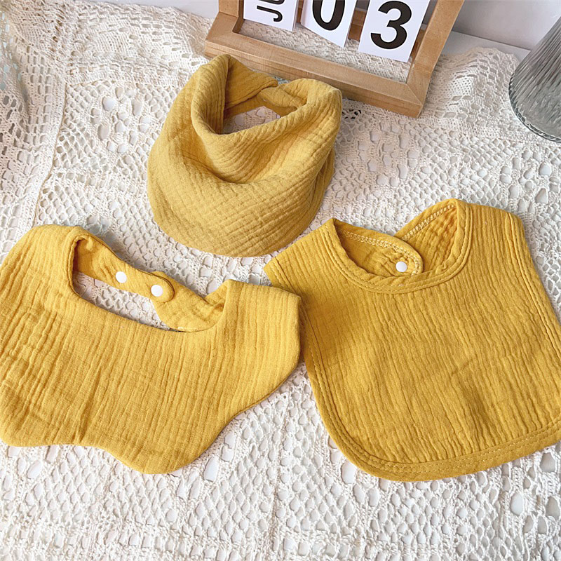 Foreign trade bib custom embroidered cotton gauze