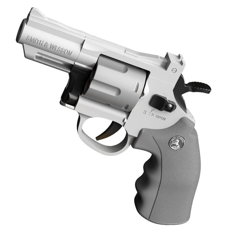 ZP5连发左轮软弹玩具枪357手抢儿童男孩金属仿真合金成人模型手枪-图0