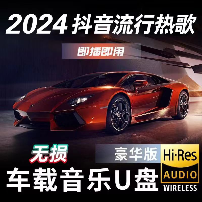 车载u盘歌曲SD卡高品质抖音经典粤语dj2024真无损高清MP4音乐优盘 - 图0