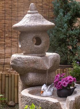 掬涵宫灯生财流水摆件假山喷泉循环水系景观庭院鱼池户外花园造景