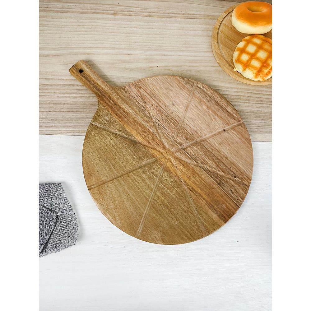 实木圆形披萨分割板不沾ABS塑料13寸白色比萨切板切披萨8等分板,淘宝优惠券,粉丝福利购,淘宝优惠卷