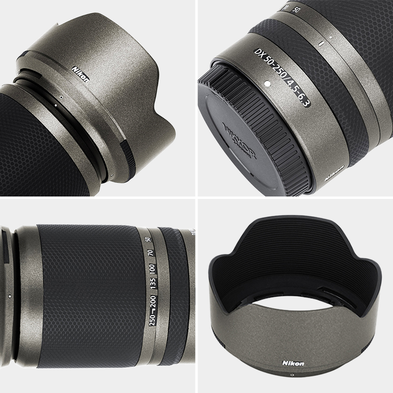 JJC 适用于尼康50-250 f/4.5-6.3镜头贴膜保护膜NIKKOR Z DX 50-250mmf/4.5-6.3Nikon贴纸3M防刮贴皮全包皮贴 - 图2
