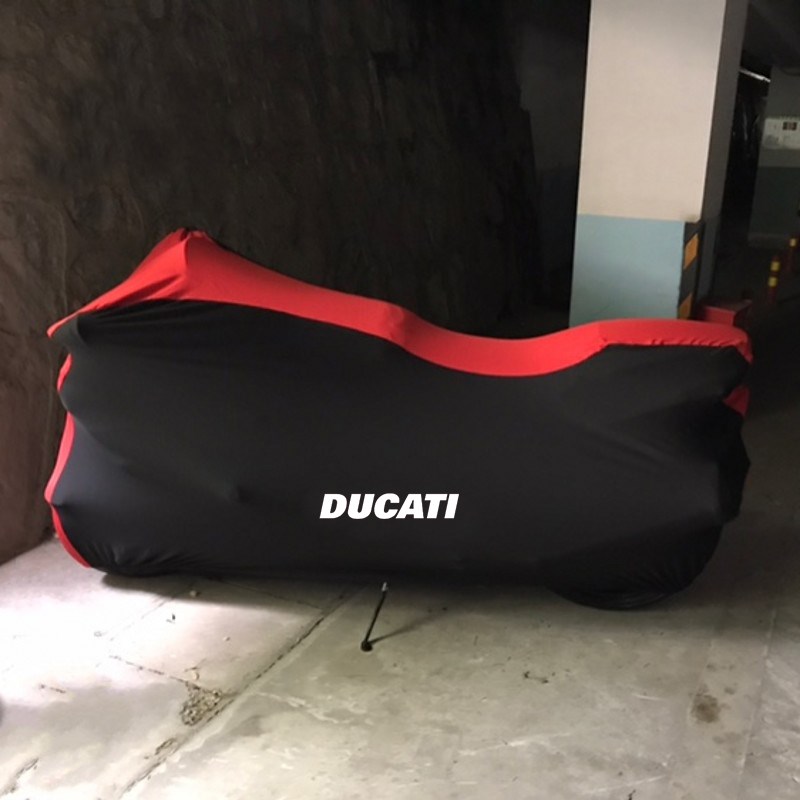 适用杜卡迪V4车罩959揽途大魔鬼126D0S骇客950自游800摩托弹力车 - 图2