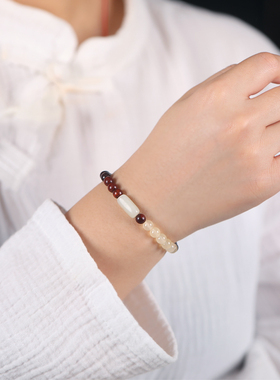 极速绿檀木手串女小叶紫檀黑檀木和田玉转运珠手R链男文玩盘玩佛