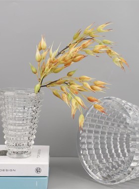 极速美式a创意玻璃花器摆件样板房售楼部卧室厨房客厅桌面玄关软