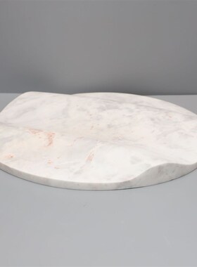 新中式大理石托k盘样板房售楼部卧室书房客厅餐厅桌面饰品摆件