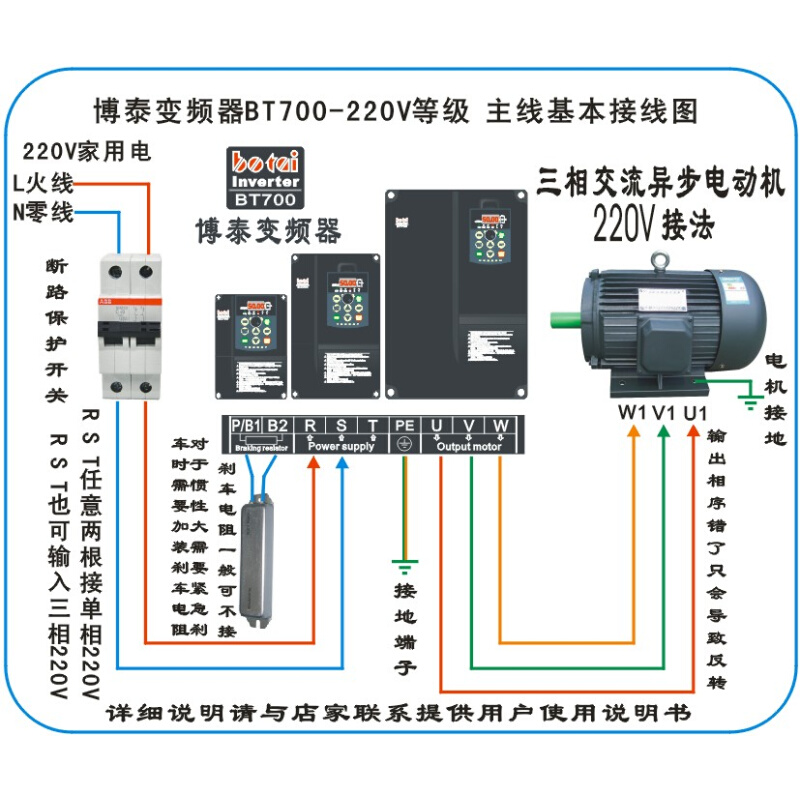 全新矢量型变频器 单相/三相220V入 三相出 1.5KW 1500W 重载型 - 图3