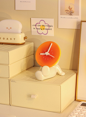 全球购FS落日时钟治愈系桌面摆件客厅卧室玄关装饰品办公室送女生