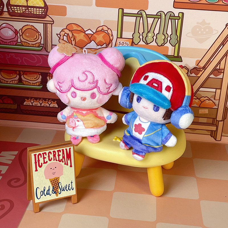 王者荣耀官网王者荣耀xNICEFUN  乐开花系列指偶挂件小乔瑶毛绒周边钥匙扣