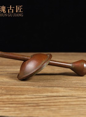 黄铜实心捣药g罐药杵捣碎器药盅擂钵研捣药钵石臼铜盅对窝研磨器