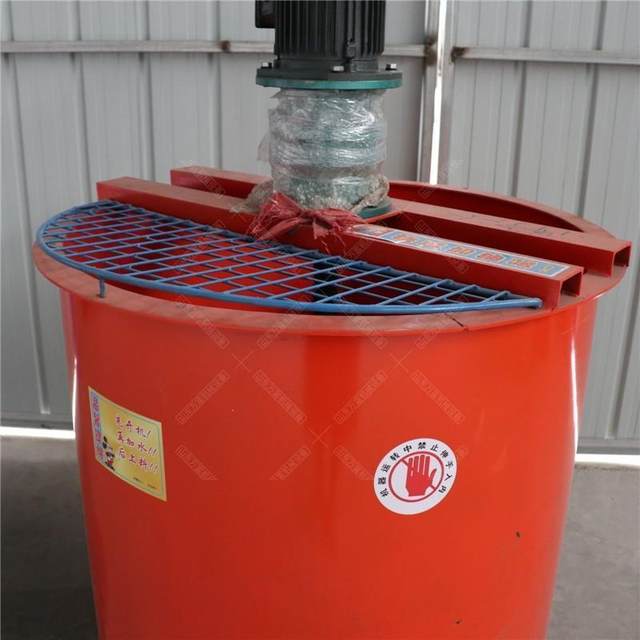 Electric vertical mixing barrel Cement mortar mixer Single-layer mortar concrete pulping machine JW900