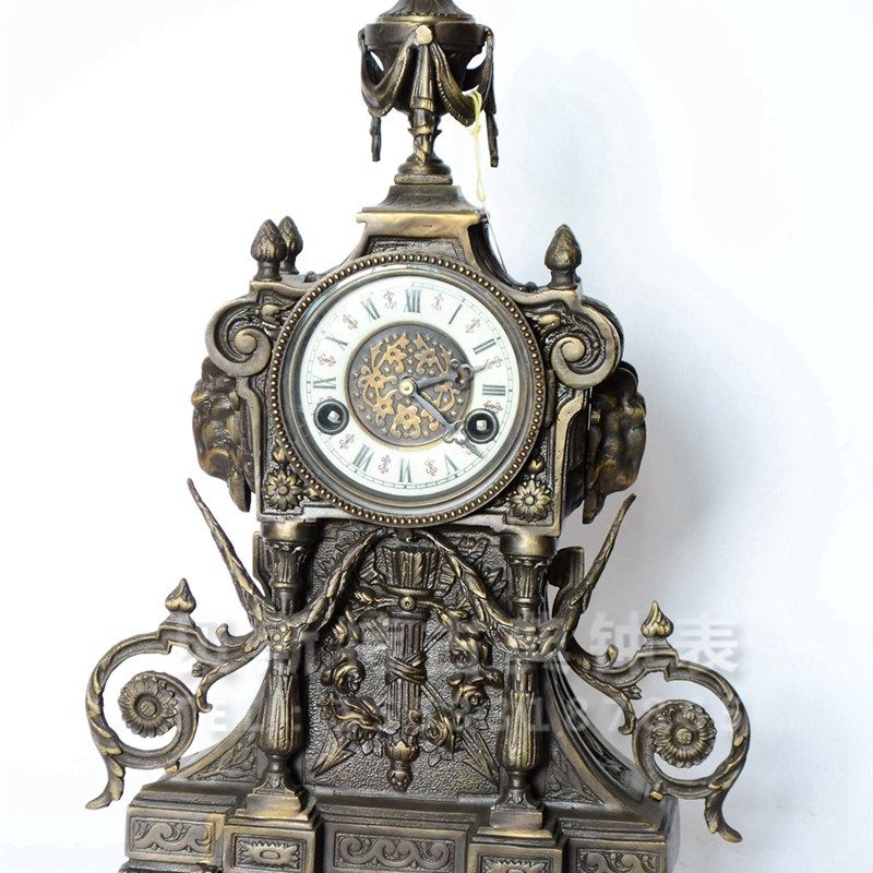 全铜做旧b座钟老式上弦报时座钟仿古董钟家居装修样板间座钟,淘宝优惠券,粉丝福利购,淘宝优惠卷