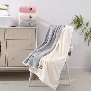 7A抗菌大嘴帿麦穗浴巾柔软洗澡家用吸水不掉毛微粒绒毛浴巾