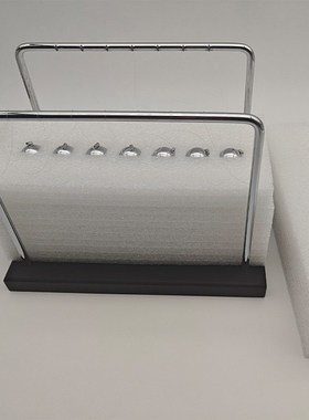 五球七球黑色木底座牛顿摆球不锈钢永F动球混沌摆碰碰撞球创意摆