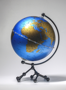 轻奢高档透明地球仪摆件沙t漏客厅电视柜办公室桌面书房家居装饰