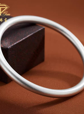 中国珠宝古法银手镯女