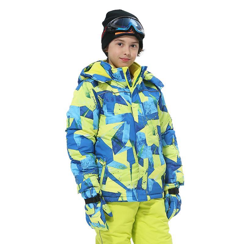 新款儿童滑雪服套装男中大童加厚保暖冬季防风防雪宝宝棉衣裤外套 - 图3