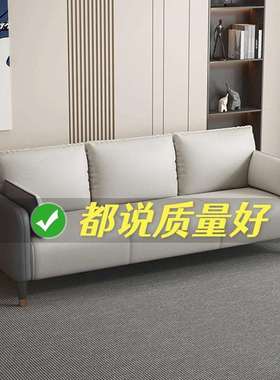 科技布沙发客厅小户型简约现代公寓轻奢卧室出租房双人三人服装店