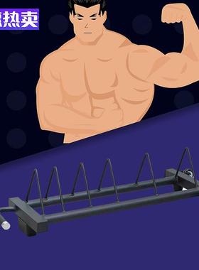 可移动杠铃车杠铃片架子可移动健身储物架家用商用举重杠铃收纳架