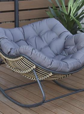 北欧摇摇椅大人躺椅网红懒人沙发椅子客厅阳台家用休闲藤编摇椅