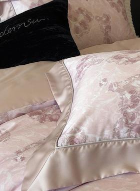 少女心春夏100S天丝棉床单四件套亲肤裸睡高级感被套新款床上用品