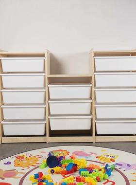 儿童储物架玩具架宝宝书架分类整理架收纳柜多层抽屉式置物架大量