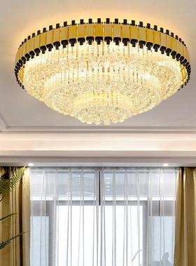 2022新款后现代水晶灯轻奢客厅灯港式高档大气餐厅卧室灯饰