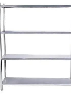 不锈钢货架四层平板货架仓库冷库仓储置物架四层五层厨房收纳货架