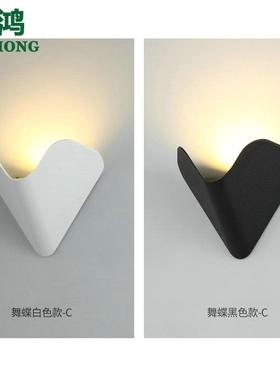 户外LED壁灯防水阳台别墅庭院外墙灯简约楼梯过道门牌单面大门灯