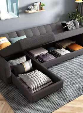 50款沙发床两用小户型可折叠多功能双人客厅贵妃转角可储物经济型