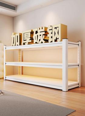 家用置物架落地式多层可移动仓储结实耐用收纳架储物铁艺架子