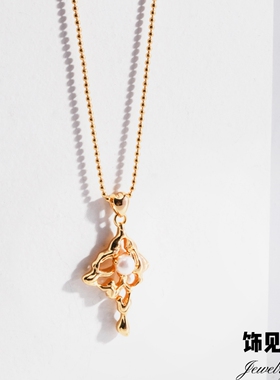 高级设计感珍珠项链优雅气质女