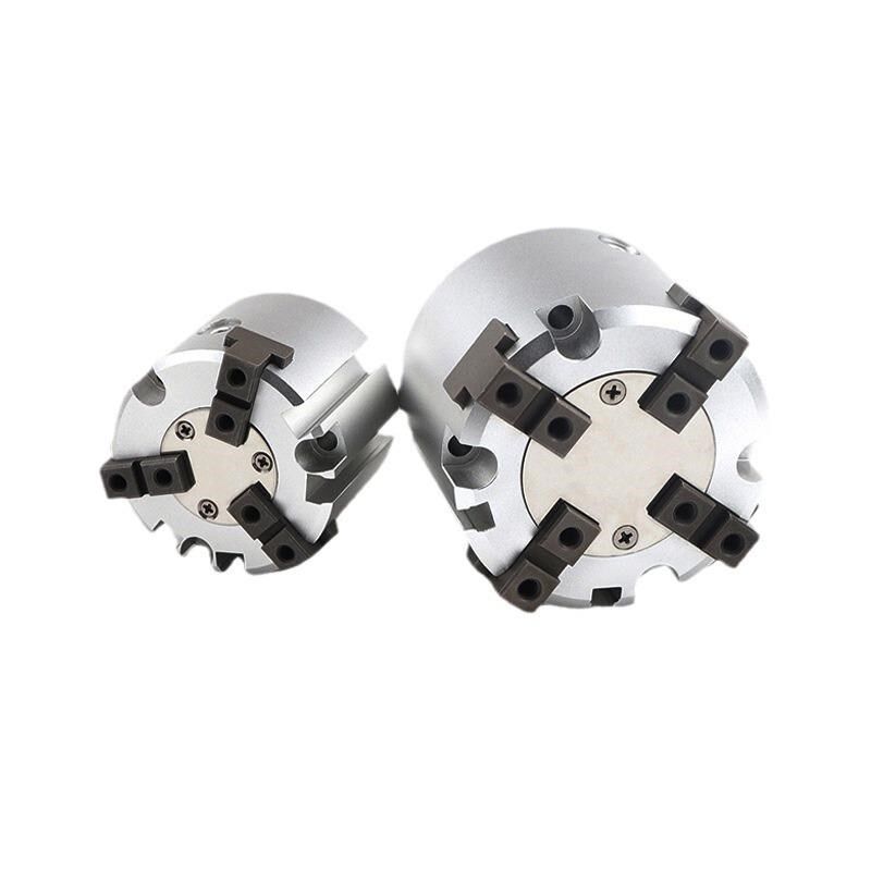 圆柱形气爪 手指夹j紧气缸 MHS2二爪MHS3三爪MHS4四爪卡盘机械气 - 图3