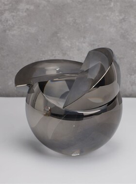 现代简约不规则水晶样板房售楼部书I房客厅卧室玄关饰品摆件