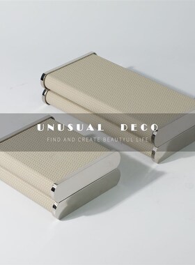 UNUSUAfL 简约轻奢软装样板房化妆台衣帽间首饰装饰盒桌面饰品摆