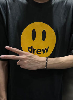 黑曜石黑色串珠手链男款轻奢