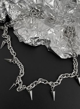 钛钢不掉色项链男潮男个性帅气