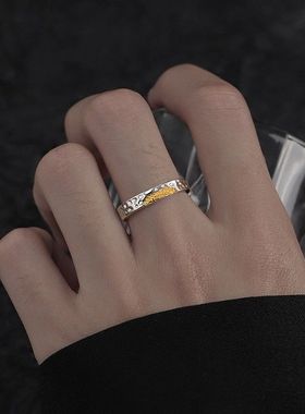 戒指男潮ins小众设计高级感