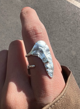 无性别面具戒指小众设计