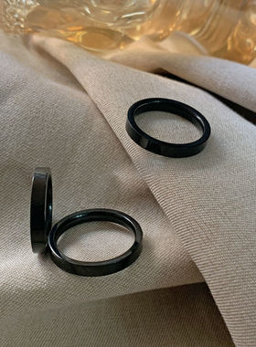 钛钢戒指男小众设计女高级感冷淡