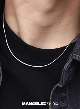 洗澡可戴禁欲系项链男蛇骨链