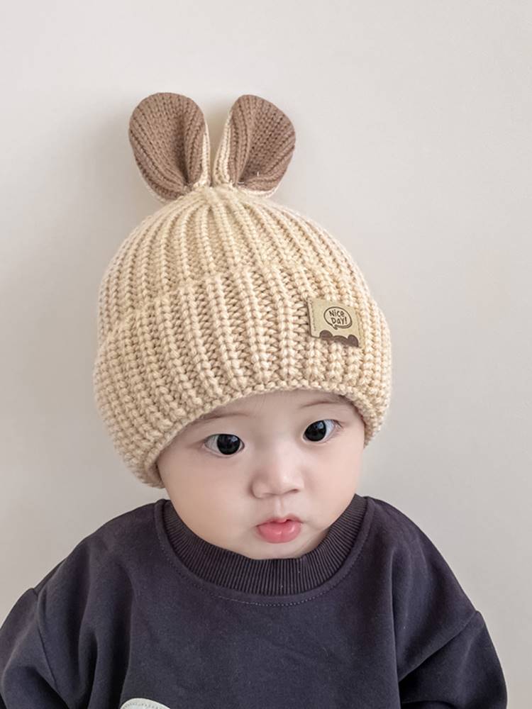 婴儿帽子秋冬款毛线帽宝宝帽子冬季男孩男童儿童帽子搞怪男宝冬天