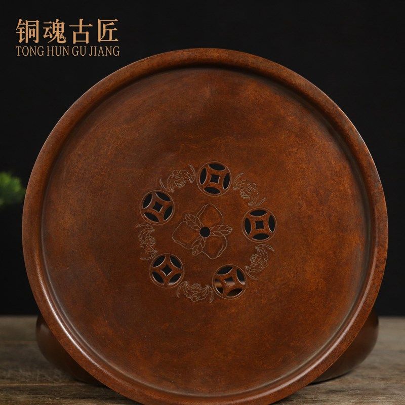 黄铜香炉熏香炉h复古五福临门门线香盘香炉檀香炉香道家具摆件铜,淘宝优惠券,粉丝福利购,淘宝优惠卷