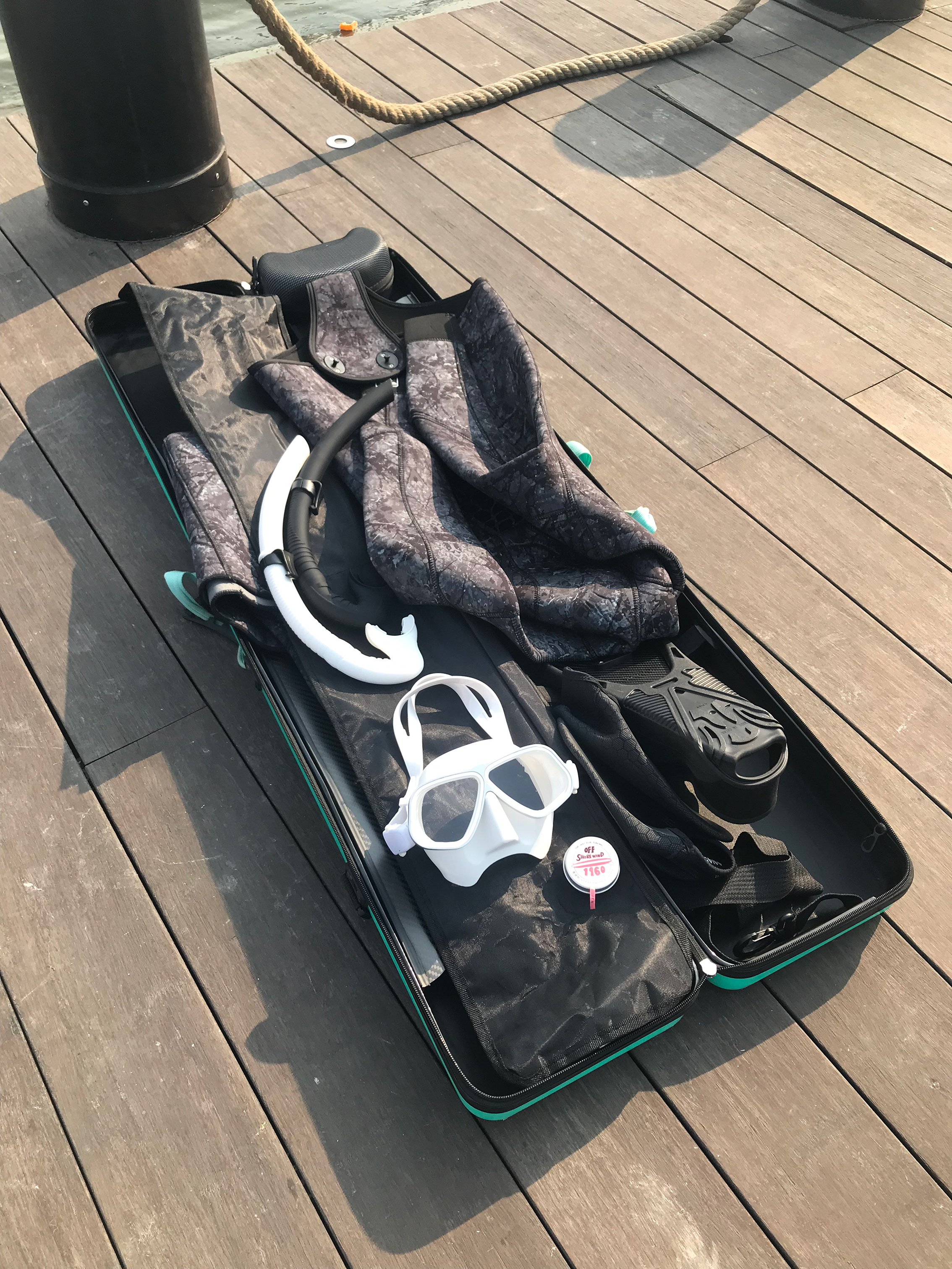 KAYASUBA自由潜脚蹼箱 脚蹼包 潜水装备 脚蹼托运箱 干湿分离 - 图0