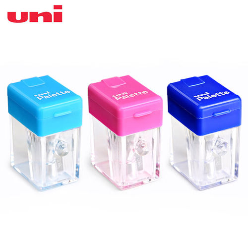 日本uni三菱铅笔卷笔刀DPS-101PLT多色转笔刀便携美术生文具Palette系列小学生素描9800专用小型卷笔刀旗舰店 - 图0