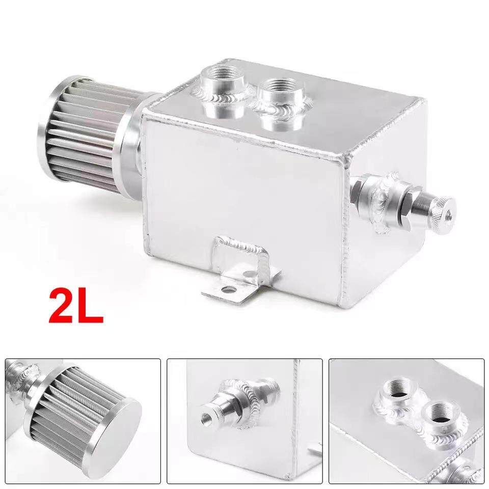 热销汽车配件1L2L3L带空滤副油箱改装四方透气机油壶 - 图1