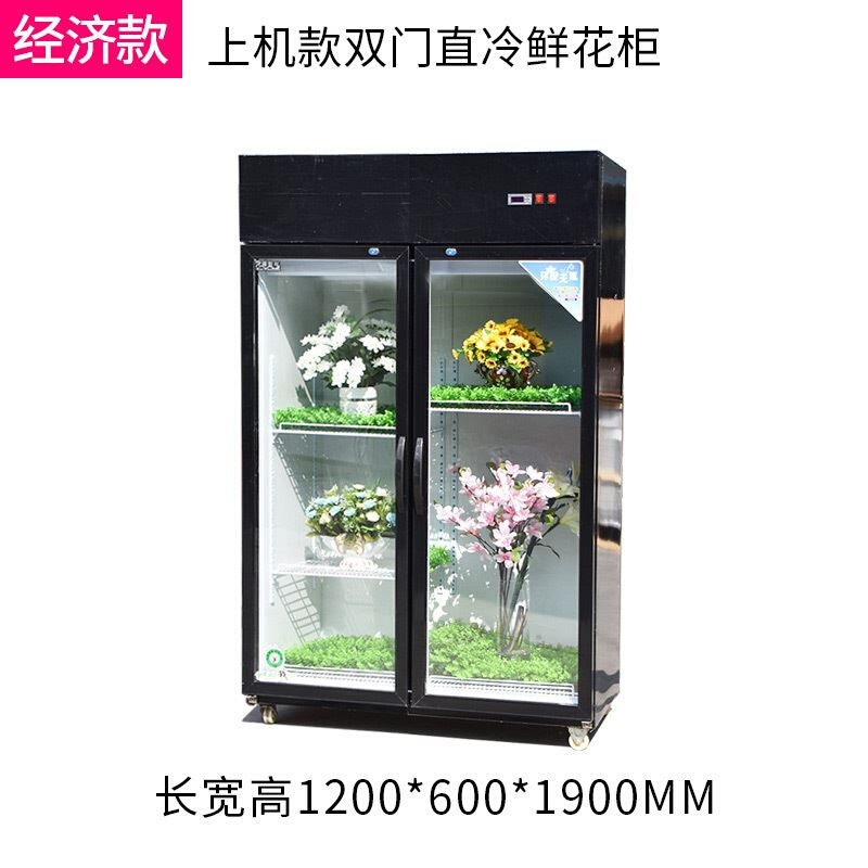 厂家直售鲜花保鲜柜商用风冷直冷单双三门冷藏冷柜立式展示柜