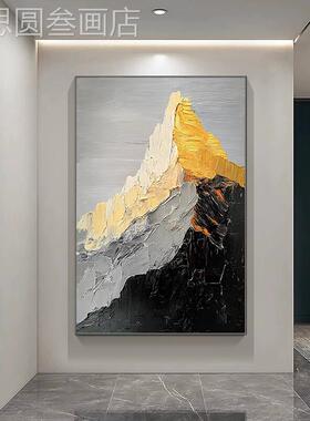 日金山玄关入户门挂画客厅沙照发背景墙寓意落挂画抽好象大幅地画
